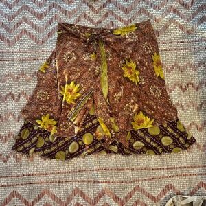 Magic Wrap | Sarong Bohemian Festival Versatile Convertible 60+ Ways Print Skirt